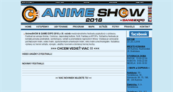 Desktop Screenshot of animeshow.sk